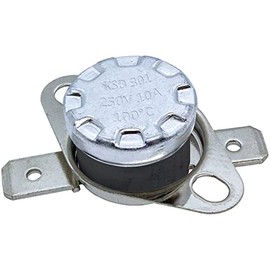 Lumonic KSD301 Thermal Switch 100 °C Closer 250 V 10 A Temperature Switch Thermostat Bimetal Thermal Protection