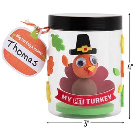 Fun Express PET Turkey in A JAR CK-6 - Craft Kits - 6 Pieces