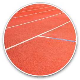 2 x 30cmVinyl Stickers - Athletic Running Track Sports Decals for Car Van Luggage Scrap Book Fridge #21159