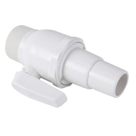 TonGass 1.5" MIP x 1.5” - 1.25” 2-Way Econoline Ball Valve Compatible with Hayward Pool Filter PN. SP0729 - ABS Plastic Non-Corrosive Valve - Max. 50 psi Pressure Rating