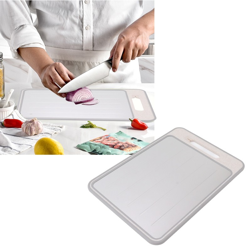 Defrosting Cutting Board Double Sided Chopping Board with Knife Sharpener