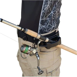 Fishing Belts Rod Holder,3rd Hand Belt,Fishing Wading Belt,Fishing Belts Outdoor Lure Fishing Essential Tool with 20pcs Soft Lure