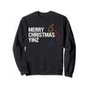 Merry Christmas Yinz with Pittsburgh Christmas Trees Funny Sweatshirt