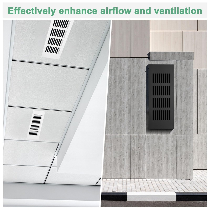 2-Pack Door Vents for Interior Doors, 8 x 3 Inch/