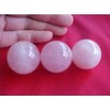 Gemqz R0108 Pink Rosequartz 30 Mm Sphere Set of 3
