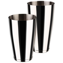 APS Boston Shaker 93203 Tin in Tin Shaker, Set of 2, Stainless Steel Tumblers, Matte, 0.5 + 0.7 L
