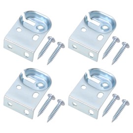 LT Easiyl 4pcs Roller Blind Mount Brackets Repair Kits Roller Blind Curtain Pole Metal Brackets Galvanized Iron for Windows Repair Parts Office Iron Household with Screws