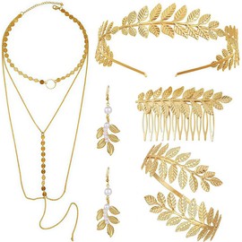 Juego de Joyas para Mujer Romano Laurel Hojas Corona