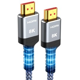 8K HDMI Cable10M,Snowkids HDMI 2.1 Cable HDMI 4K 120Hz, 8K 60Hz, 48Gbps HDMI Cord Support 8K UHD, 4K HDR, HDCP 2.2&2.3, Dynamic HDR, eARC