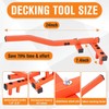 Deck Board Straightening Tool 24In, Adjustable Deck Board Bender, Heavy-Duty