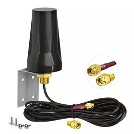 Bingfu 4G LTE Outdoor Wall Mount Waterproof Antenna 5dBi SMA Male Antenna for