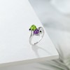 Gem Stone King 925 Sterling Silver Green Peridot Purple Amethyst