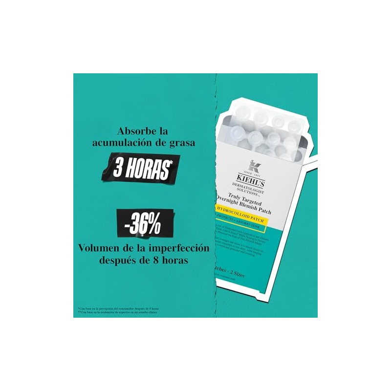 Kiehl’s - Truly Targeted Overnight Blemish Patch, Parches Hidrocoloides Formulados
