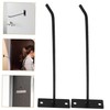 VILLFUL Metal Slat Wall Hook 4 Pack Black Wall Hooks