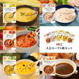 MCC Popular Soup Set of 5 Types of Soups, 5.6 oz (160 g), 5 Packs