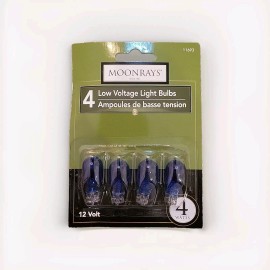 MoonRays 4 NEW MoonRays 4w T5 Wedge Base BLUE Landscape Bulbs Low Voltage 12v 4watt 11693