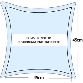 Velvet Cushion Covers-Pack of 2 Velvet cushion covers 45cm x 45cm,Square Throw Pillow Case,sofa cushion covers,Pillow Cases for Living Room, Sofa, Patio, Couch, Tent, Balcony【Navy blue】