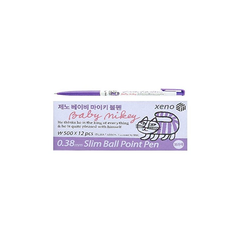Xeno 0.38mm Slim Ballpoint Pen Shinzi Monpeluche to Baby Mikey