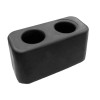 Herco T-44 Solid Molded Rubber Trailer Bumper (6 x 2-7/8