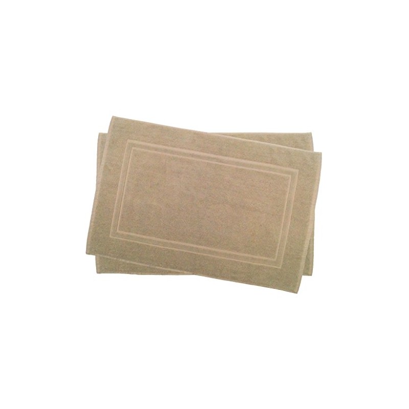 Premium quality set of 2 bath mats from cotton, double