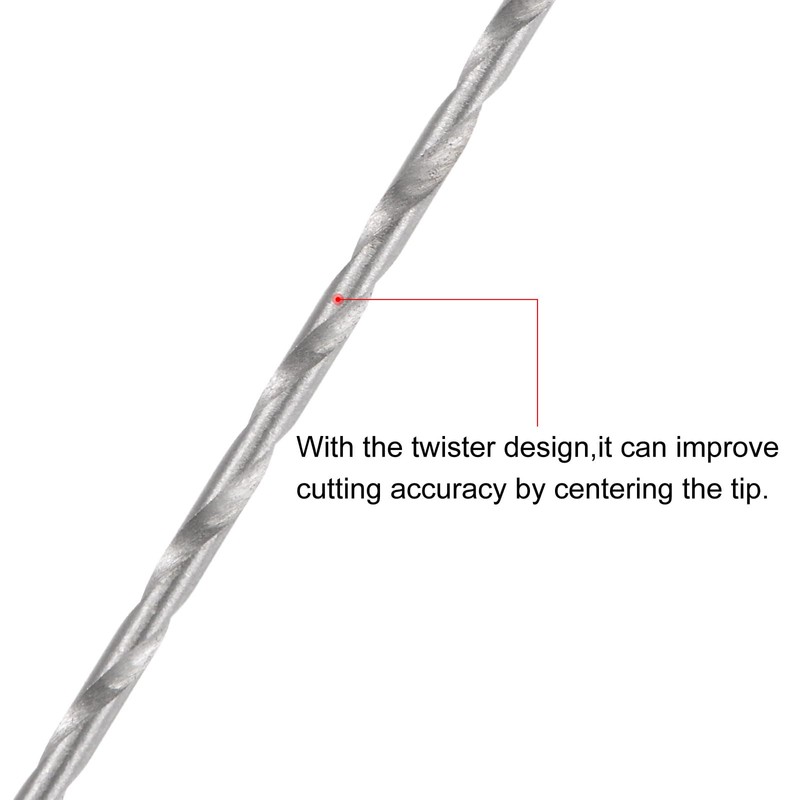 sourcing map Mini Micro Twist Drill Bits 0.8 mm High