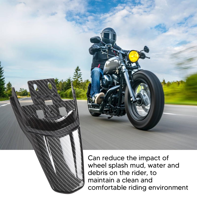 Motorcycle Rear Mudguard Protective Carbon Fiber Sturdy Rear Mudguard Protector