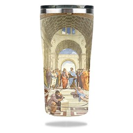 MightySkins Skin Compatible with Ozark Trail 20 oz Tumbler (2017) - School of Athens | Protective, Durable, and Unique Vinyl wrap Cover | Easy to Apply, Remove, and Change Styles | Made in The USA