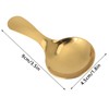 5Pcs Short Spoon Stainless Steel Ice Cream Scoop Tea Dessert