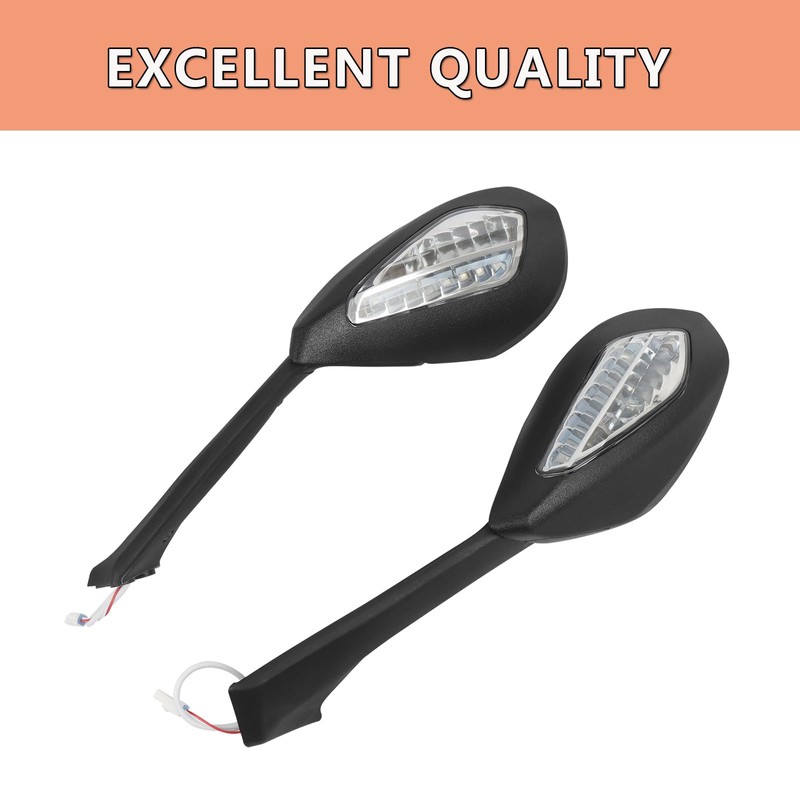 Worldmotop Offroad Rear View Side Mirror Adjustable Motorcycle Side Rearview