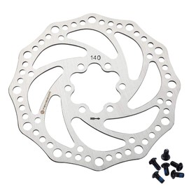 Teyssor - Rotor de freno de disco de bicicleta (140 mm, 160 mm, 180 mm, 203 mm, 6 tornillos), ajuste para bicicleta de carretera, bicicleta de montaña, BMX MTB