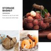 Angoily Pack of 3 Wire Egg Basket with Wooden Handle