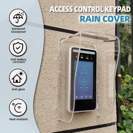 PC Bell Cover Suitable for Wireless Bell / Code Lock Front Door / Front Door / Outdoor Socket Waterproof Outdoor Rain Cover Plastic Transparent