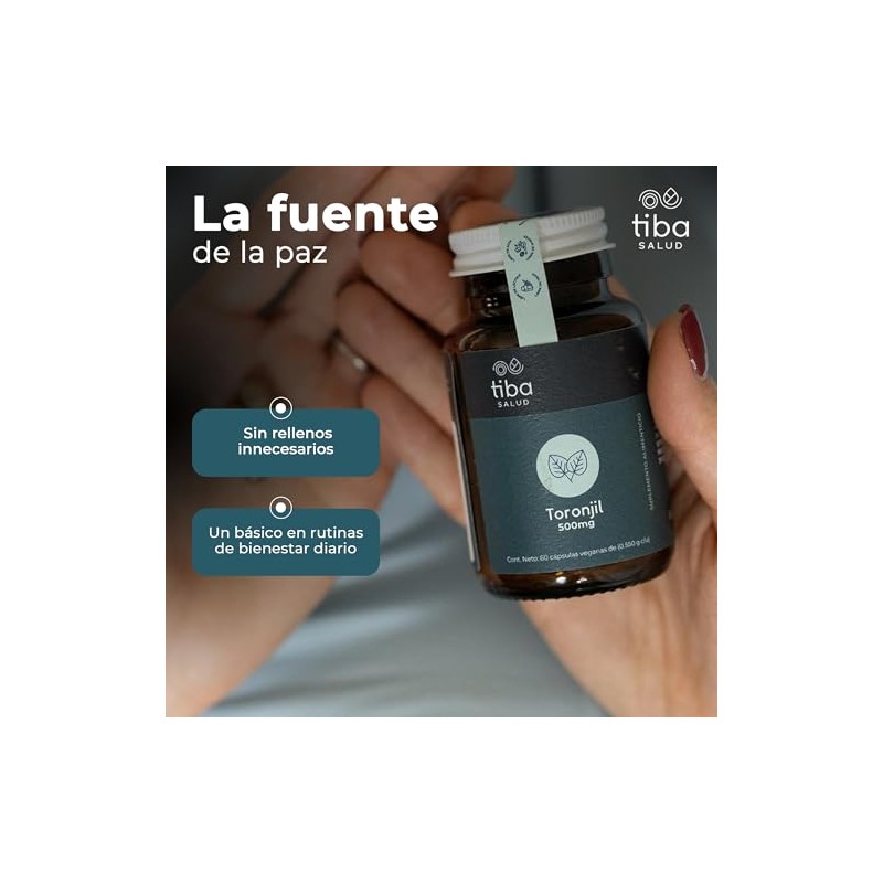 Toronjil 500 mg Relajación y Equilibrio Emocional TIBA SALUD