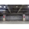 Red Surface-Mounted Fire Extinguisher Cabinet with Pull-Panel for 10 lb.