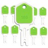 9-Pack Ignition Key Set for Hyster: 166 Equipment Keys Compatible