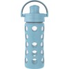 Lifefactory 12-Ounce Glass Water Bottle with Active Flip Cap and