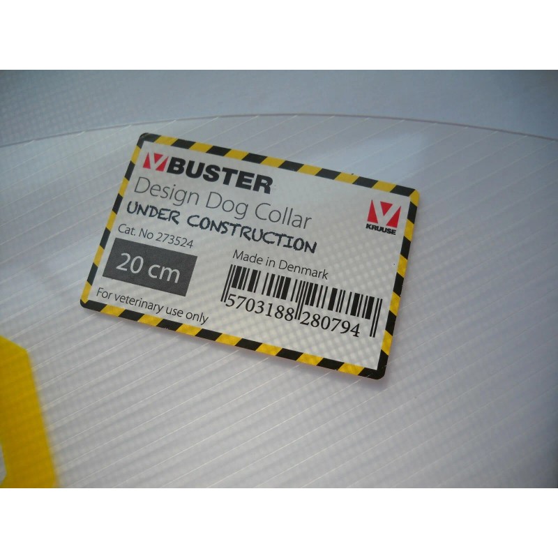 Buster Dog Cone Rehab Collar Under Construction 20 Cm NEW!!