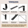 Yarssihha 6 Pack Closet Rod Bracket, Wall Mounted Closet Shelf