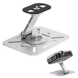 Desktop Projector Mount, Projector Stand, 360° Rotating Projector Wall Mount, Mini Projector Mount with 1/4 Thread Desktop Mount Most Projectors for Home Cinema, Playroom