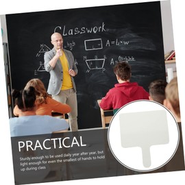 Ciieeo 2pcs Double-Sided Handheld Whiteboards for Interactive Learning Smooth Writing Teaching Aid for Classroom Games Voting Engagement Activities