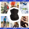 RUGGED BLUE 6 Pack Black Multipurpose Neck Gaiter Bandana Face
