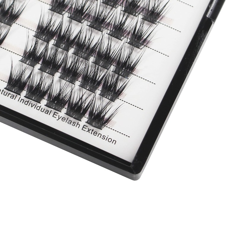 Bodermincer 100 Clusters/box Home Eyelash Extension Thick Segmented 3D Effect
