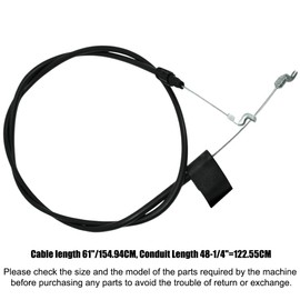 SizendHK 746-04479 Control Cable Replaces 946-04479 290-645 for MTD Push Mowers, Cable Length 61" (746-04479)