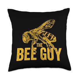The Bee Guy Honeybee Bee Keeping Bee Beekeeper Costume Throw Pillow