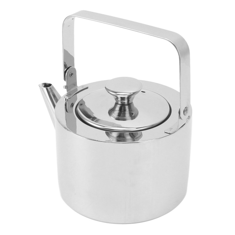 Stainless Steel Tea Kettle with Strainer Thickened Metal Whistling Teapot