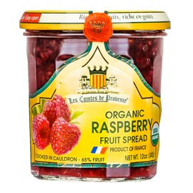 Raspberry Jam Spread USDA Organic Preserve – 12 oz / 340 g – Made in France Traditional Jam Non GMO Gluten Free