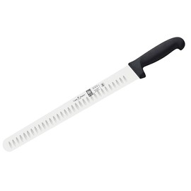 Premium 14-inch Slicing Knife With Granton Edge By Light 'n' Mighty-High Carbon German Stainless Steel Carving Knife For Meat, Whole Turkey, Brisket, Large Roasts-NSF Certified Ergonomic Ham Slicer