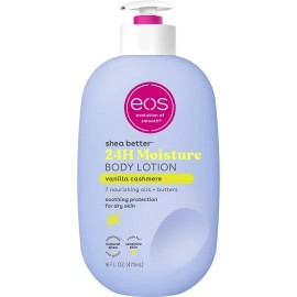 eos Shea Better Body Lotion 16 oz – Vanilla Cashmere, 24H Moisture, Vegan