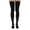 Dr. Comfort Microfiber Opaque Thigh High 20-30 mmHg Compression Stockings-Black-L