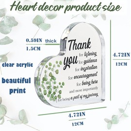 Thank You Gifts for Women Men, Bosses Day Gifts for Women, Cool Boss Lady Gifts, Appreciation Gifts for Teacher Coworker Principal Mentor, Thank You Keepsake for Office Decorations Acrylic Sign/Plaque